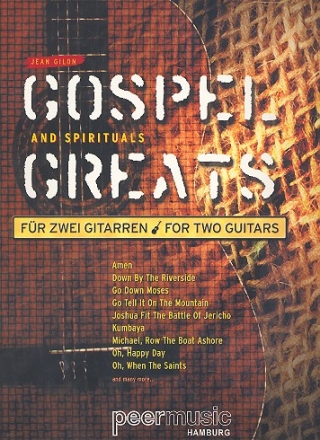 Gospel Greats and Spirituals fr 2 Gitarren,  Spielpartitur