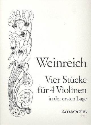 4 Stcke fr 4 Violinen in der ersten Lage,   Stimmen