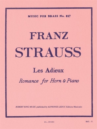 Les adieux romance pour cor en fa et piano