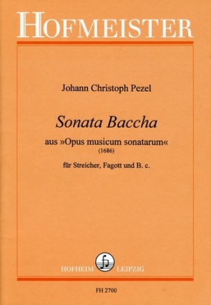 Sonata baccha fr Fagott, Streicher und Bc Partitur und Stimmen
