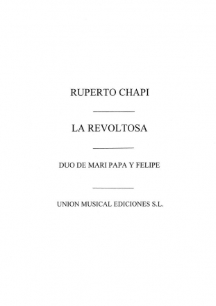 La revoltosa fr 2 Singstimmen und Klavier