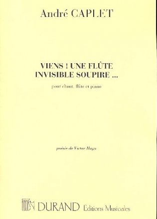 Viens une flte invisible soupire pour chant avec accompagnement de flte et piano