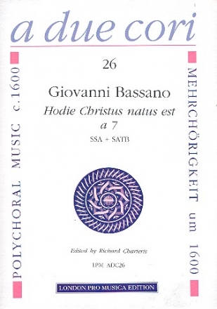 Hodie Christus natus est fr 2 Chre (SSA und SATB) Partitur und Stimmen
