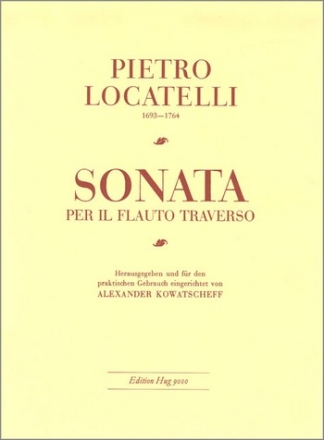 SONATE FUER FLOETE UND BC KOWATSCHEFF, ALEXANDER, ED