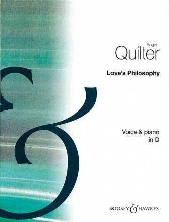 Love's philosophy op.3,1 for medium high voice and piano (d major)