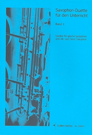 Saxophon-Duette fr den Unterricht Band 1