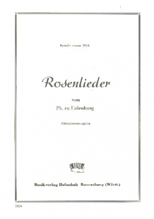 Rosenlieder fr Akkordeon (2 Akkordeons)