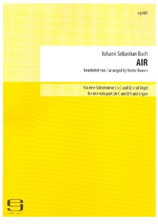 Air aus der Suite Nr.3 fr Soloinstrument in C oder B und Orgel