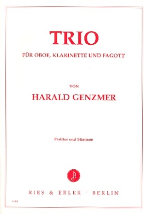 Trio fr Oboe, Klarinette und Fagott,   Partitur und Stimmen