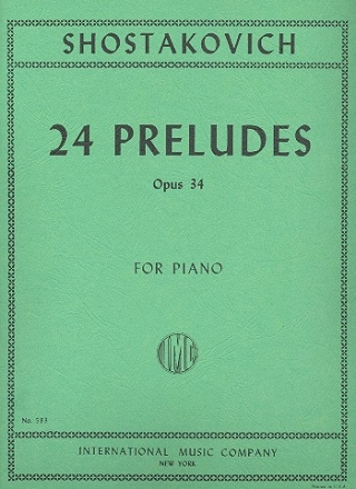 24 preludes op.34 for piano
