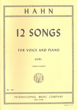 12 Songs for low voice and piano (fr)