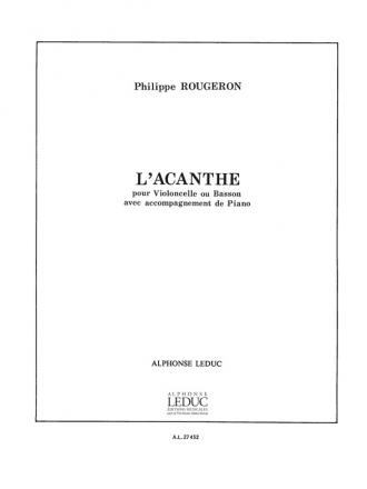 L'Acanthe pour violoncelle (basson) et piano