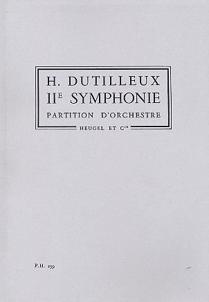Symphonie no.2 pour orchestre partition miniature