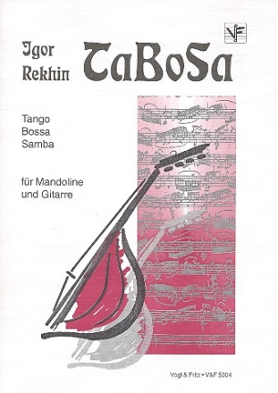 Tango Bossa Samba für Mandoline und Gitarre Partitur und Stimmen