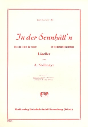 In der Sennhtt'n Lndler fr diat. Handharmonika  (mit 2. Stimme)