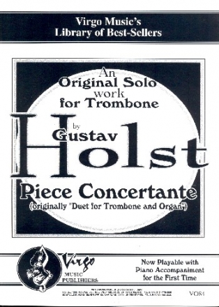 Piece concertante for trombone and organ for trombone and piano