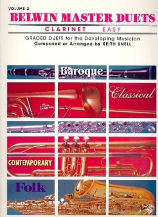 Belwin Master Duets vol.2 for clarinet easy