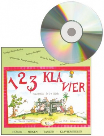1 2 3 Klavier CD zur Klavierschule fr 2-8 Hnde (Bnde 1 und 2) CD