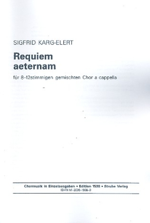 Requiem aeternam fr gem chor a cappella (sssaaatttbbb) Chorpartitur