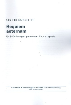 Requiem aeternam fr gem Chor a cappella (SSAAATTBB) Chorpartitur