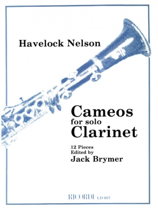 cameos 12 pieces for clarinet solo brymer, jack, ed