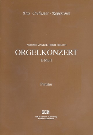 Konzert h-Moll fr Orgel, Streicher und Bc Partitur