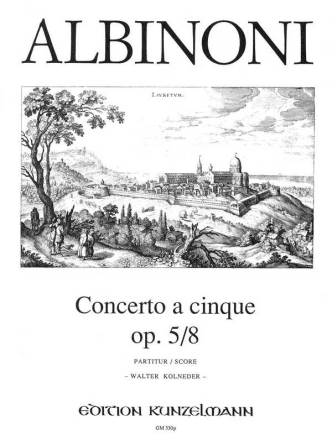 Concerto a cinque F-Dur op.5,8 fr Violine und Streichorchester Partitur