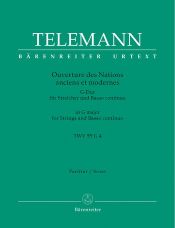Ouverture des nations anciens et modernes fr Streichorchester Partitur