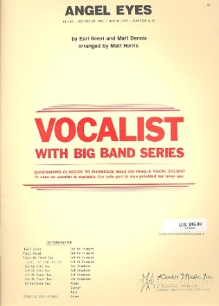 ANGEL EYES: FOR SOLO VOCAL AND BIG BAND HARRIS, MATT, ARR.
