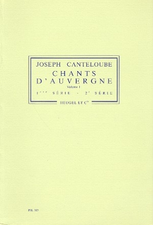 Chants d'Auvergne vol.1 (serie 1+2)  partition d'orchestre