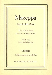 Mazeppa  Libretto (dt)