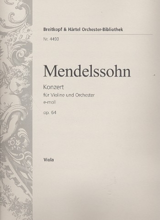 Konzert e-Moll op.64 fr Violine und Orchester Viola
