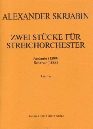 2 Stcke fr Streichorchester Partitur