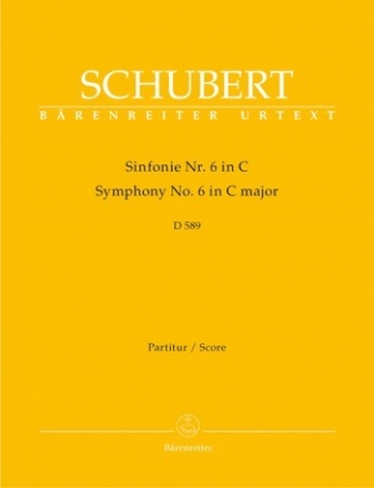 Sinfonie C-Dur Nr.6 D589 fr Orchester Partitur