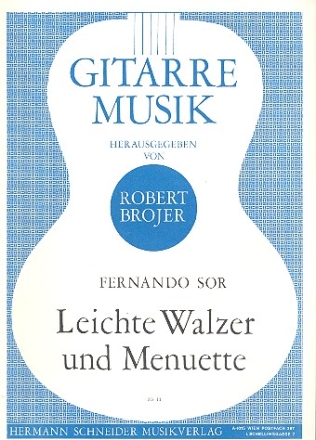 Leichte Walzer und Menuette fr Gitarre