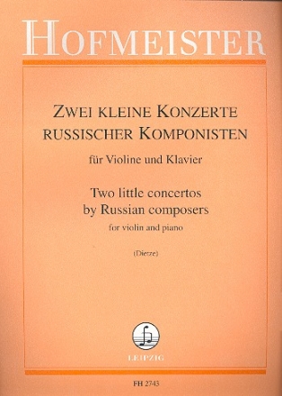 2 Kleine Konzerte russischer Komponisten fr Violine und Klavier