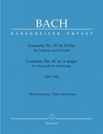 Konzert A-Dur BWV1055 fr Cembalo und Streicher fr 2 Klaviere