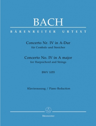 Konzert A-Dur BWV1055  fr Cembalo und Streicher  fr 2 Klaviere