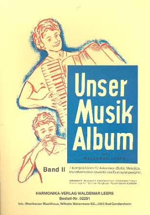 Unser Musikalbum Band 2 fr Akkordeonorchester Akkordeon 1