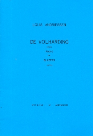 De volharding for piano, 3 trombones 3 trumpets and 3 saxophones study score