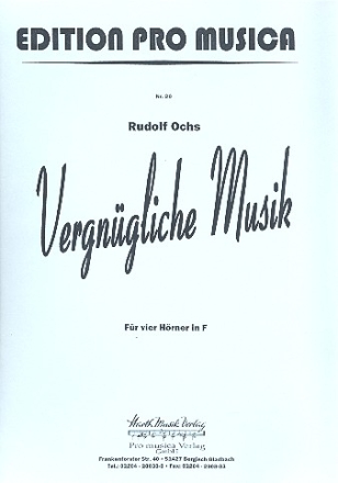 Vergngliche Musik fr 4 Hrner in F Stimmen