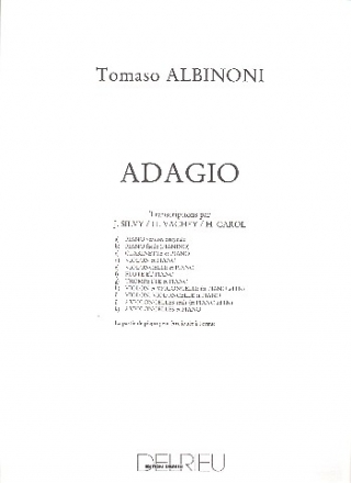 Adagio pour flute (ou violon, violoncelle) et piano