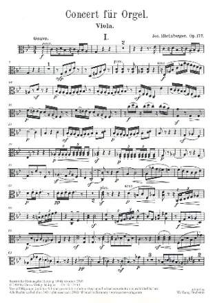 Konzert g-Moll Nr.2 op.177 fr Orgel und Orchester Viola
