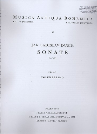 Sonaten Band 1 (Nr.1-7) fr Klavier
