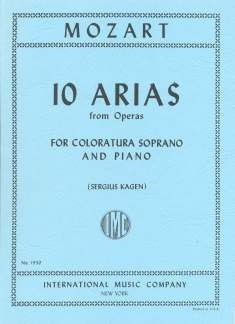 10 Arias from operas for coloratura soprano and piano (dt/en/fr/it) KAGEN, S., ED.