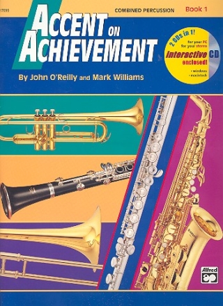 Accent on Achievement vol.1 (+mp3-CD): combined percussion (dt/en) (engl. Ausgabe mit deutschsprachigem Einleger)