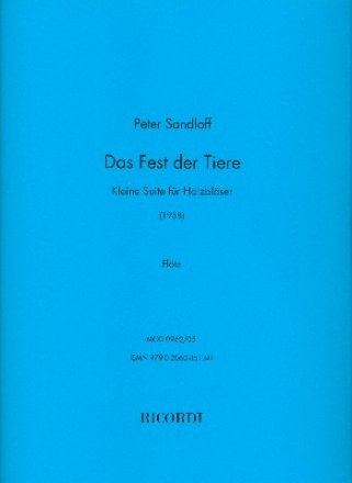 Das Fest der Tiere fr groe Flte, Oboe, Klarinette und Fagott Stimmensatz