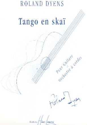 Tango en skai pour guitare et orchestre  cordes partition et parties