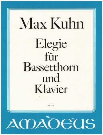 ELEGIE FUER BASSETTHORN UND KLAVIER      (1965) STALDER, H.R., ED.