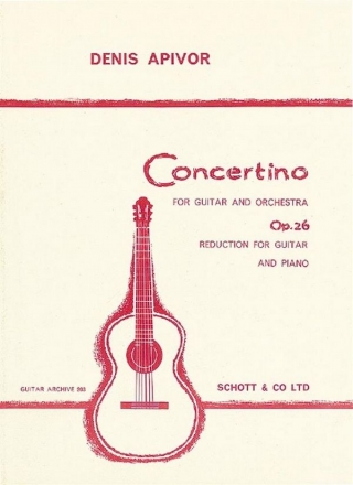 Concertino op. 26 fr Gitarre und Orchester Klavierauszug